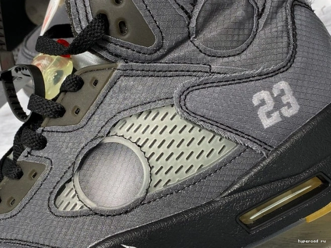5 Air Off-White CT8480-001 x Jordan Black 0702